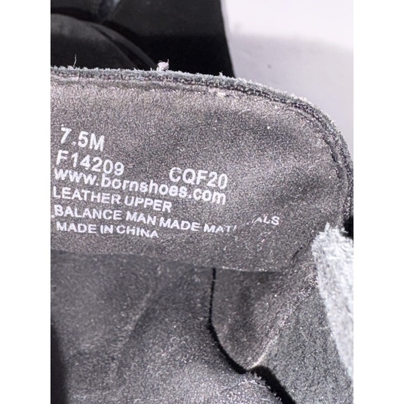 Born Antonia Black Nubuck Leather Ankle Bootie, Black - Women's Size 7.5 M - Picture 9 of 9